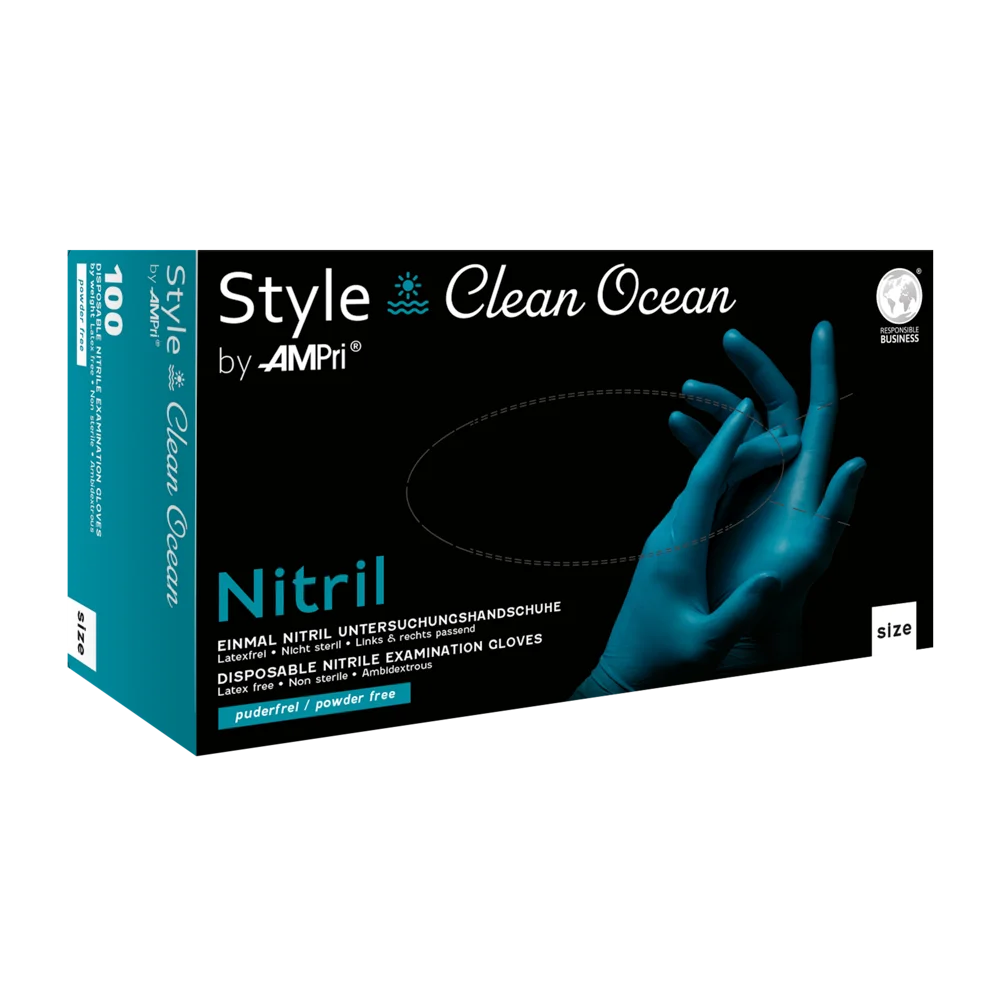 STYLE Clean Ocean, Nitrilhandschuhe grün