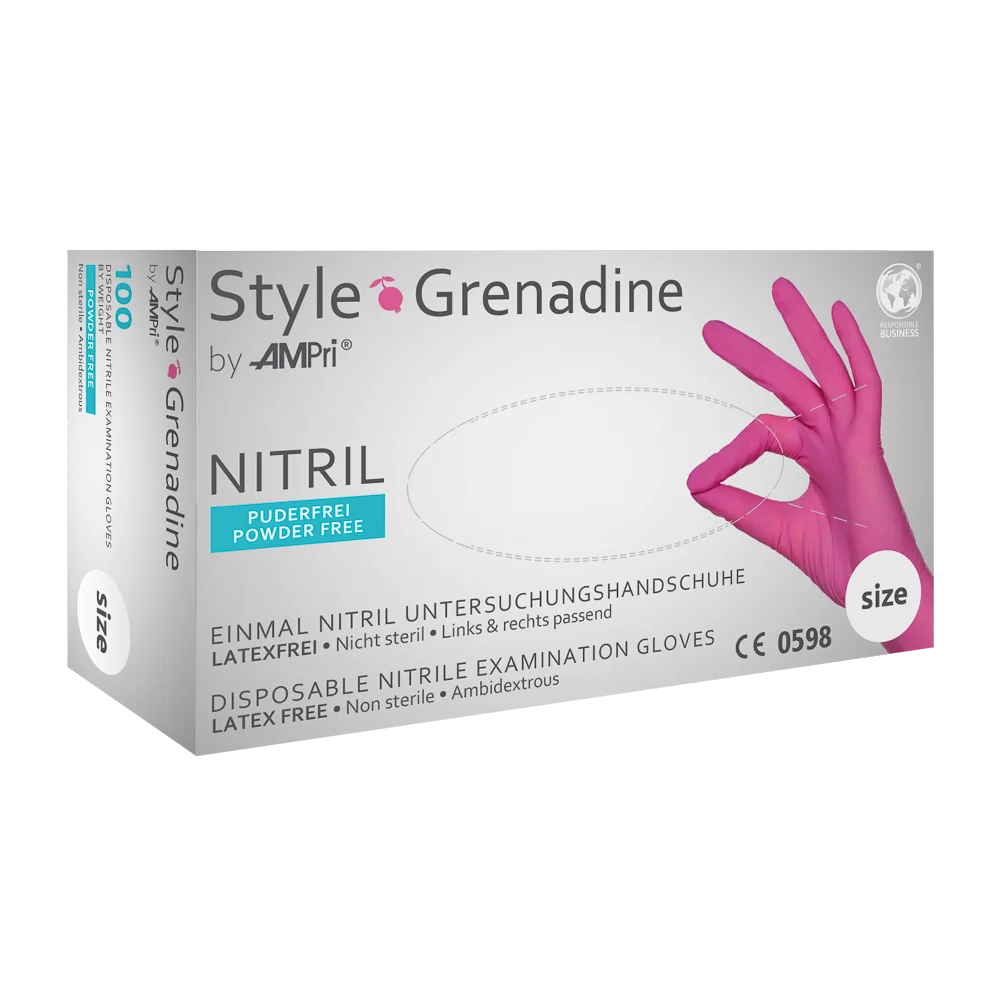 Einmal-Nitrilhandschuhe Style Grenadine von AMPri in Pink