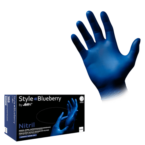 STYLE Blueberry, Nitrilhandschuhe puderfrei