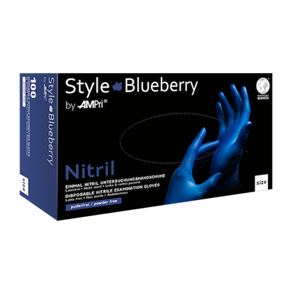 STYLE Blueberry, Nitrilhandschuhe puderfrei