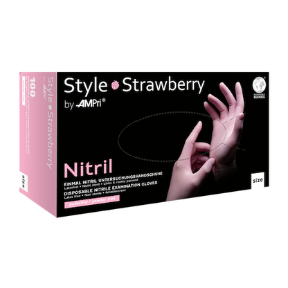 STYLE Strawberry, Nitrilhandschuhe rosa puderfrei
