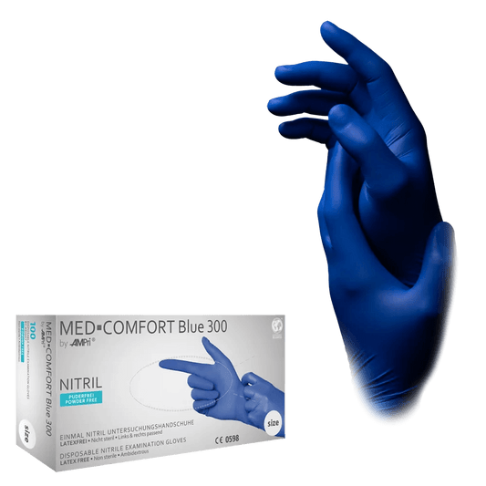 Lange Nitrilhandschuhe, Med-Comfort blue 300