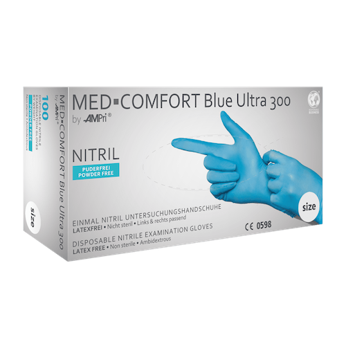 MED-COMFORT BLUE ULTRA 300, Nitrilhandschuhe