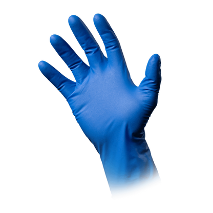 MED-COMFORT High Risk, Nitril-Chemikalienschutzhandschuh, puderfrei, blau