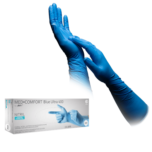 MED-COMFORT BLUE ULTRA 400, Nitrilhandschuhe puderfrei