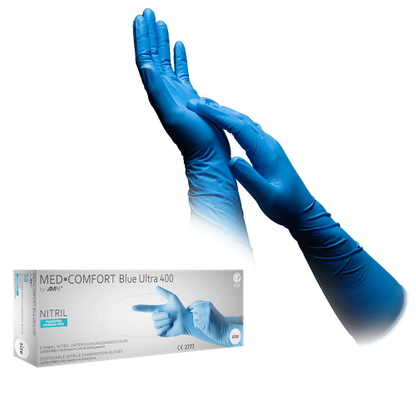 MED-COMFORT BLUE ULTRA 400, Nitrilhandschuhe puderfrei