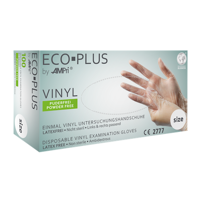 ECO-PLUS Vinylhandschuhe, weiß, puderfrei