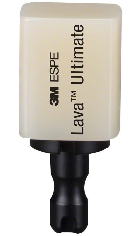 Hochwertiger Schleifblock Lava™ Ultimate HT 14L A3 für CEREC-Systeme.