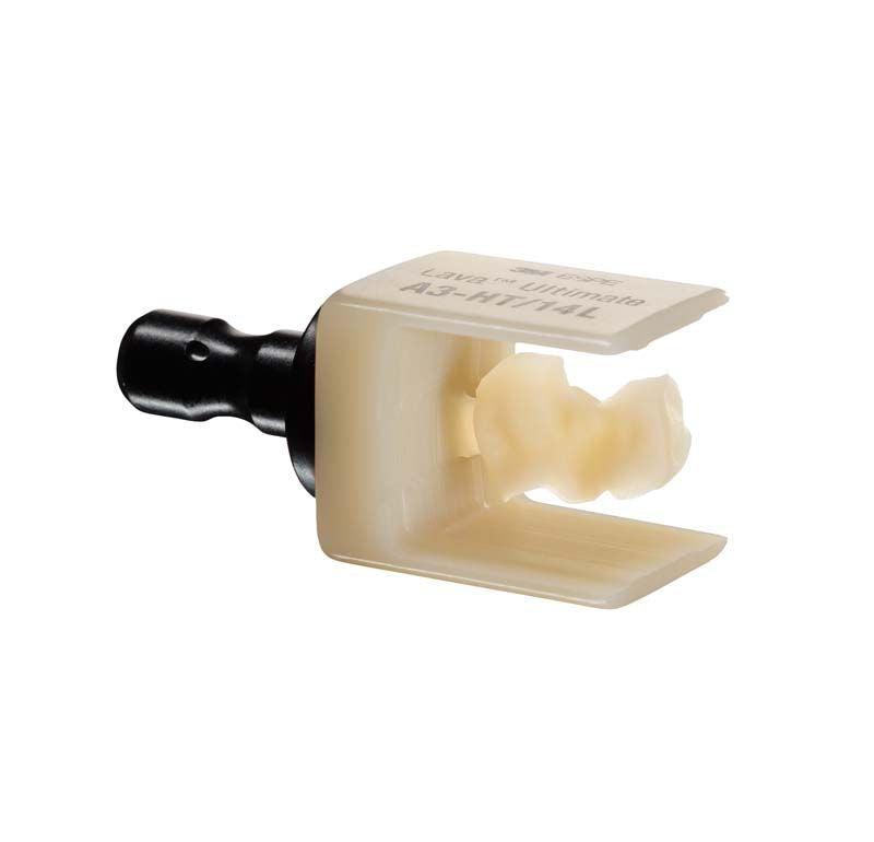 Lava™ Ultimate LT 14L D2 Block mit detaillierter Seitenansicht der Zahnform.