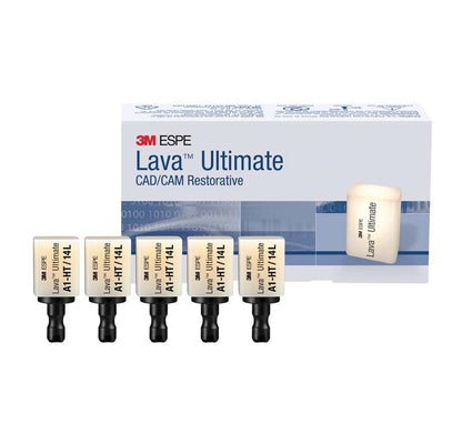 3M ESPE Lava™ Ultimate LT 12 Bleach CAD/CAM Blöcke mit Verpackung.