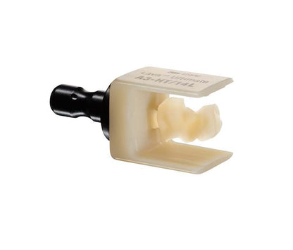 Lava™ Ultimate LT 12 B1 CAD/CAM-Block mit Zahnersatzform im Vordergrund.