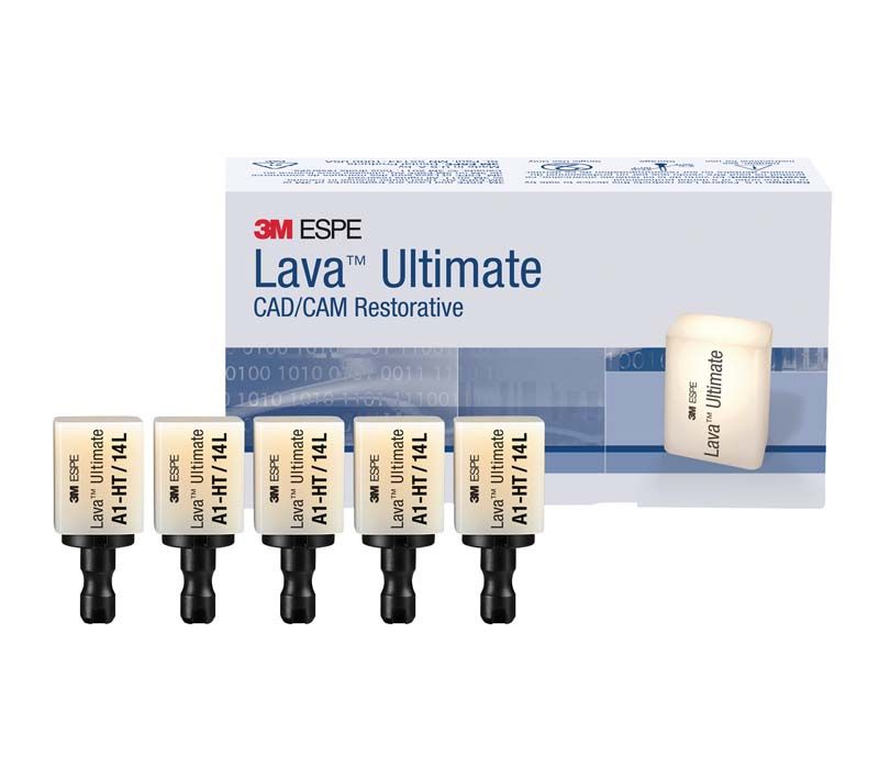Lava™ Ultimate LT 12 C2 Blöcke vor Verpackung, CAD/CAM Restaurativmaterial.