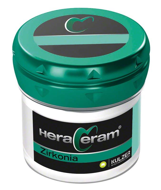 HeraCeram® Zirkonia Schultermasse LM1 in grün-weißer Verpackung