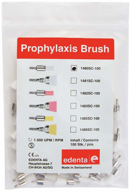 Prophylaxe Bürste Screw-In 1480, klein, in Verpackung.