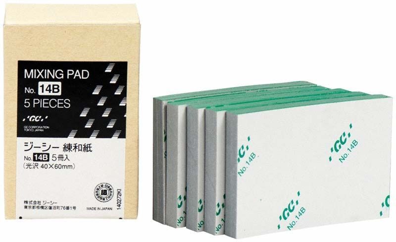 Anmischblöcke von GC Germany, 5 Stück à 14 Blatt, weiß.