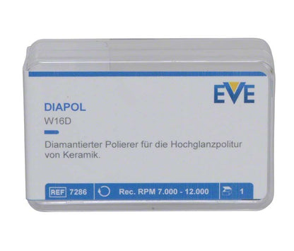Diapol Winkelstück W16D in Verpackung für Hochglanzpolitur von Keramik.