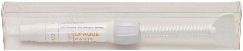 Transparente Verpackung mit VITA VM LC Opaque Paste 3D Spritze 1M2.