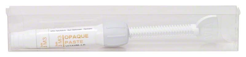 VITA VM LC Opaque Paste 3D Spritze, Detailansicht der Verpackung.