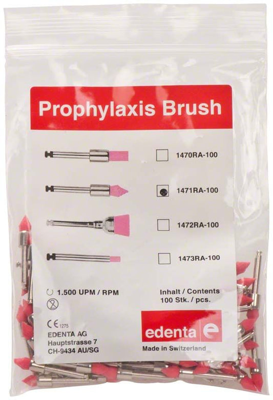 Image of Prophylaxe Nylonbürsten rosa Flamme
