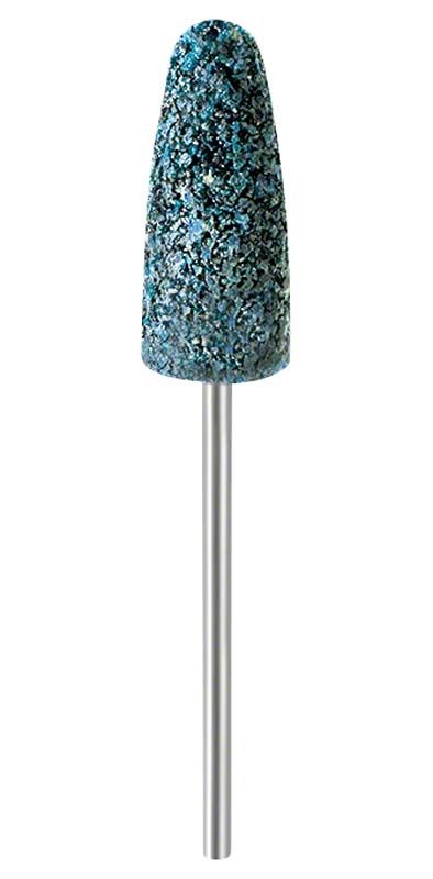 Schleifkopf EVE UNITRIM UT-H334K mit blauer Körnung und Metallstiel.