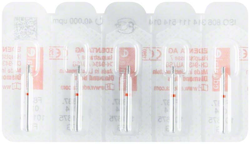 Sterile Diamant FG 837F 014 Bohrer in Blisterverpackung.
