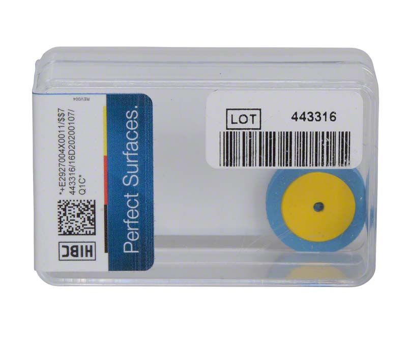 Unmontierter EVE Diapol R17Dg Schleifkörper in blauer Kunststoffverpackung mit Barcode.