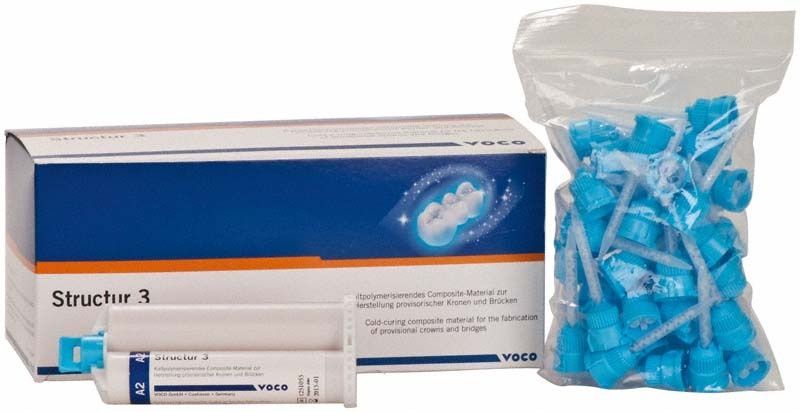 Structur 3 Kartuschen A2 5x50ml mit Zubehör und Verpackung.