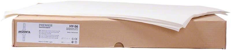 Sterilisationspapier 60x60cm Weiß, 500 Blätter auf Kartonstapel.