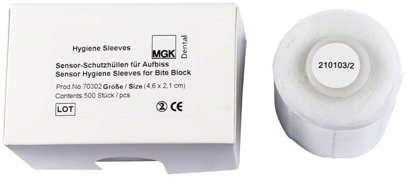 Hygiene-Schutzhüllen für Aufbiss in Spenderbox und auf Rolle.