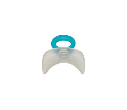 Mundvorhofplatte MUPPY® Standard Gr. 2 transparent mit blauem Haltering