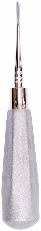 Luxierinstrument Griff 510 - 2mm, gerade mit silbernem Griff.