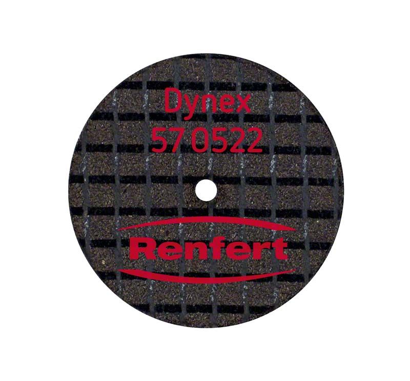 Dynex Trenn- und Schleifscheibe mit Glasfaserverstärkung für Dentalanwendungen.