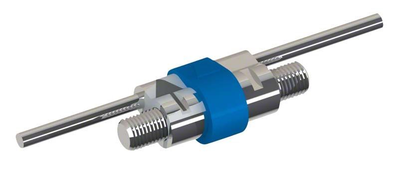 VECTOR® Spezialschraube Typ 40 - Micro mit blauem Mittelstück.