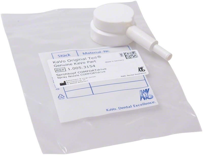 Sprühkopf COMFORTdrive für KaVo Instrumentenpflege auf Verpackung.