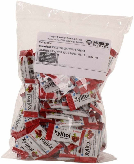 Image of Xylitol Chewing Gum Portionspackung Cranberry
