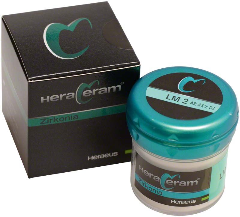 HeraCeram® Zirkonia Schultermasse LM2 mit Verpackung und Dose