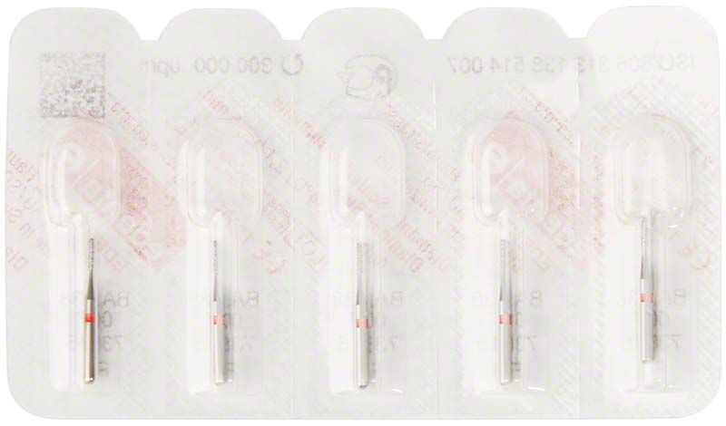 Knochenschaber LiquidSteel® abgewinkelt in Blisterverpackung mit vier Instrumenten.