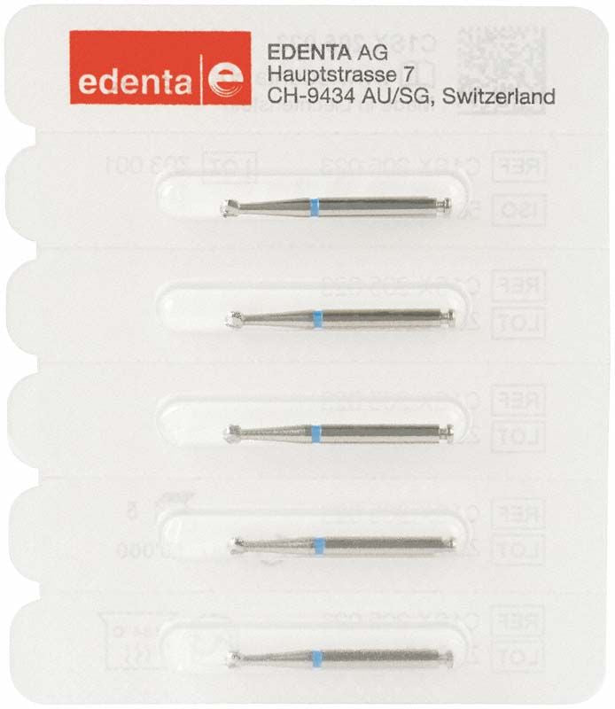 Rosenbohrer C1SX RAL 023 in Verpackung mit blauem Ring zur Identifikation.