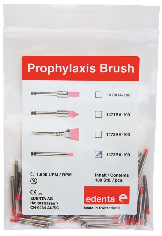 Image of Prophylaxe Nylonbürsten rosa Zylinder klein