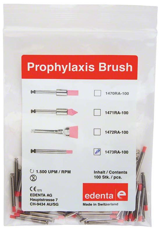 Image of Prophylaxe Nylonbürsten rosa Zylinder klein