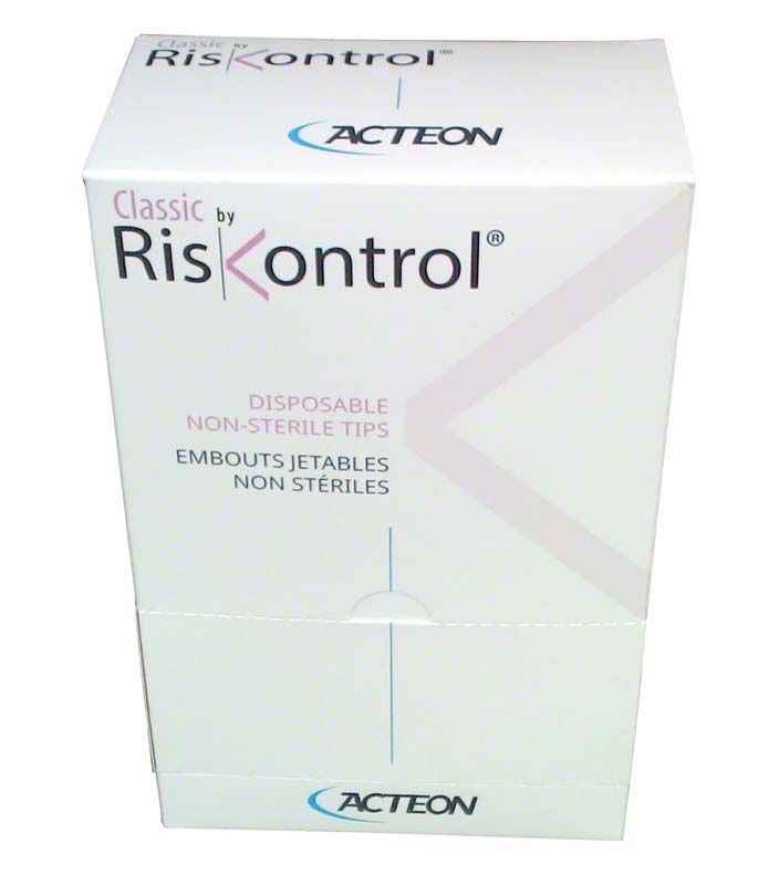 RisKontrol® classic gelb Einwegkanülen-Verpackung mit Produktlogo und Herstellername.