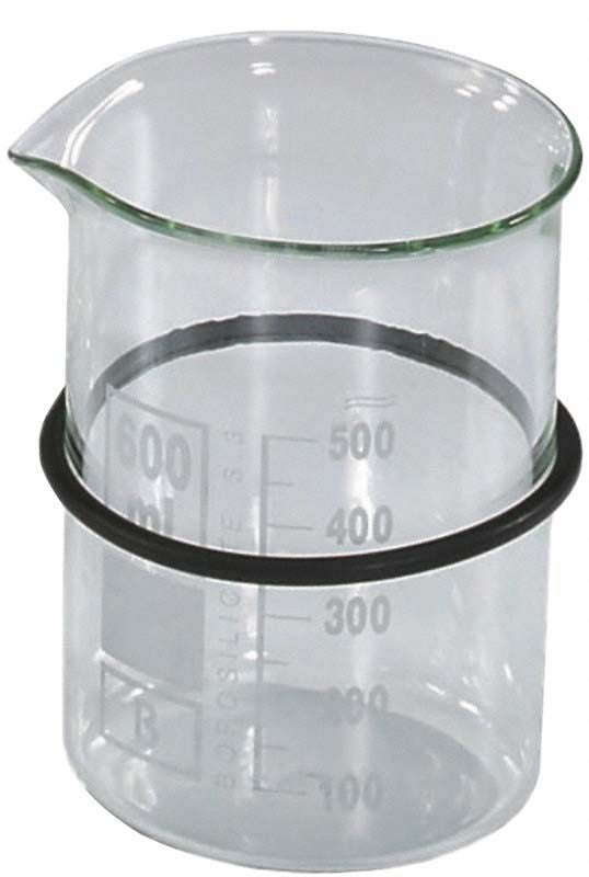 EUROSONIC Glasbecher 600ml mit Messskala und Ausguss.