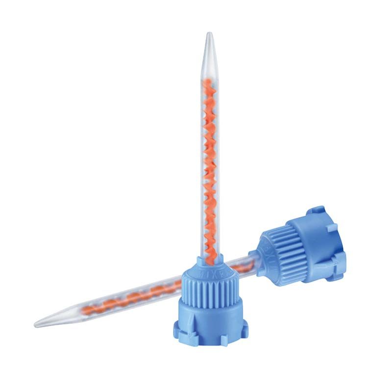 Mischkanülen 3,2mm blau/orange für Visalys® Temp, Packung mit 50 Stück.