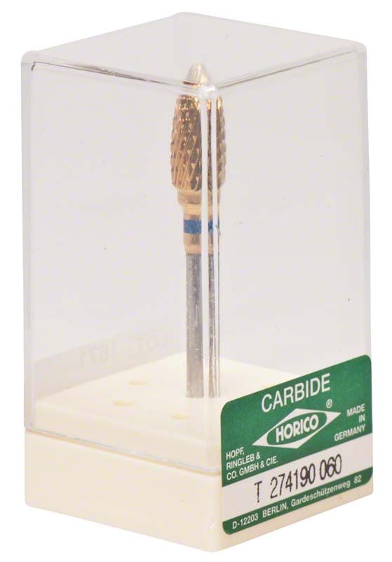 Hartmetallfräser Titannitrid beschichtet in transparenter Verpackung.