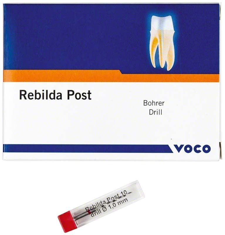 Verpackung des Rebilda Post Bohrer Nr. 10 mit Glasfaserverstärkung.