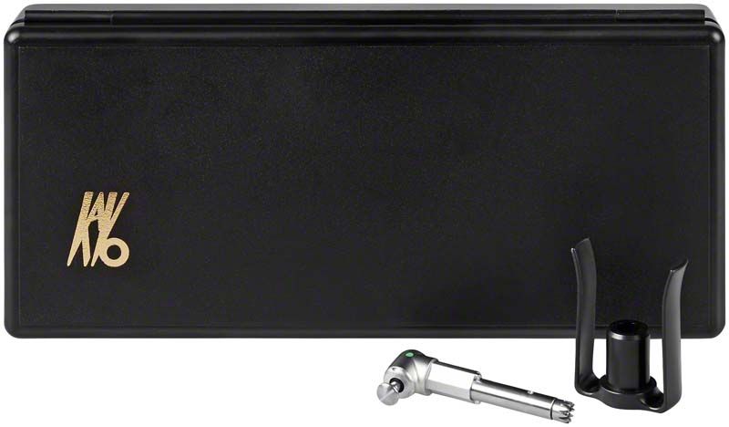 Schwarzes Etui mit INTRA™ Kopf Typ L31 und Halterung.