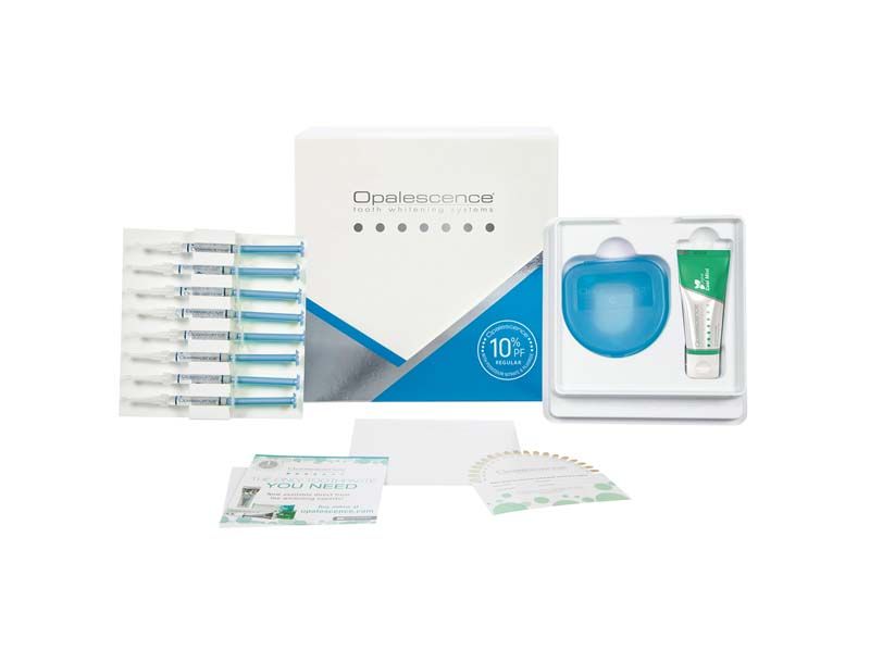 Opalescence™ PF 10% Neutral Patienten-Kit mit Bleaching-Gel und Zubehör.