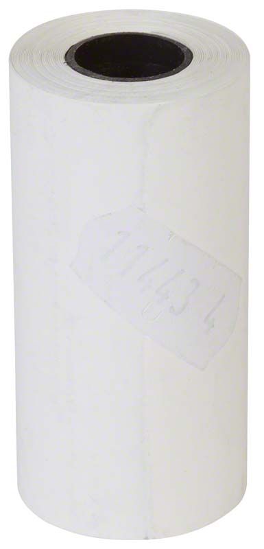 Hochwertige Ersatzrolle für Thermopapierdrucker E9 Med auf weißem Hintergrund