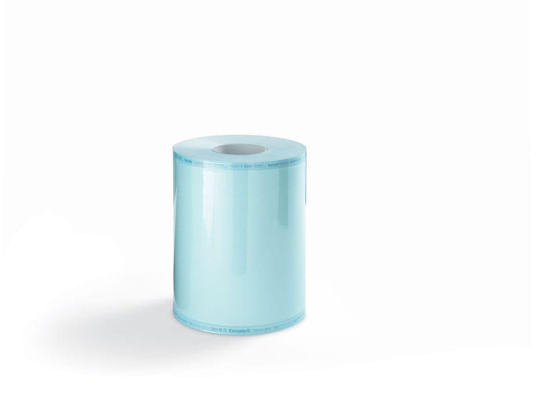 Sterilisationsverpackung Eurosteril Rolle aus medizinischem Papier und Folie.