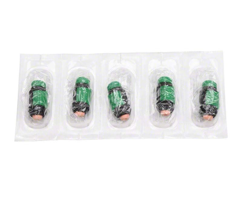Fünf einzeln verpackte Aplicaps des Photac™ Fil Quick Glasionomer-Füllungsmaterials.